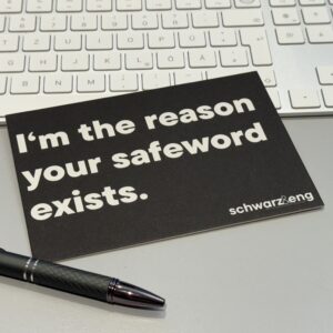 Postkarte "I’m the reason your safe word exists"